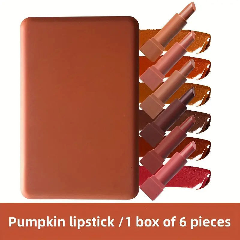 6-teiliges Set mit mattem, nebligen Lippenstift