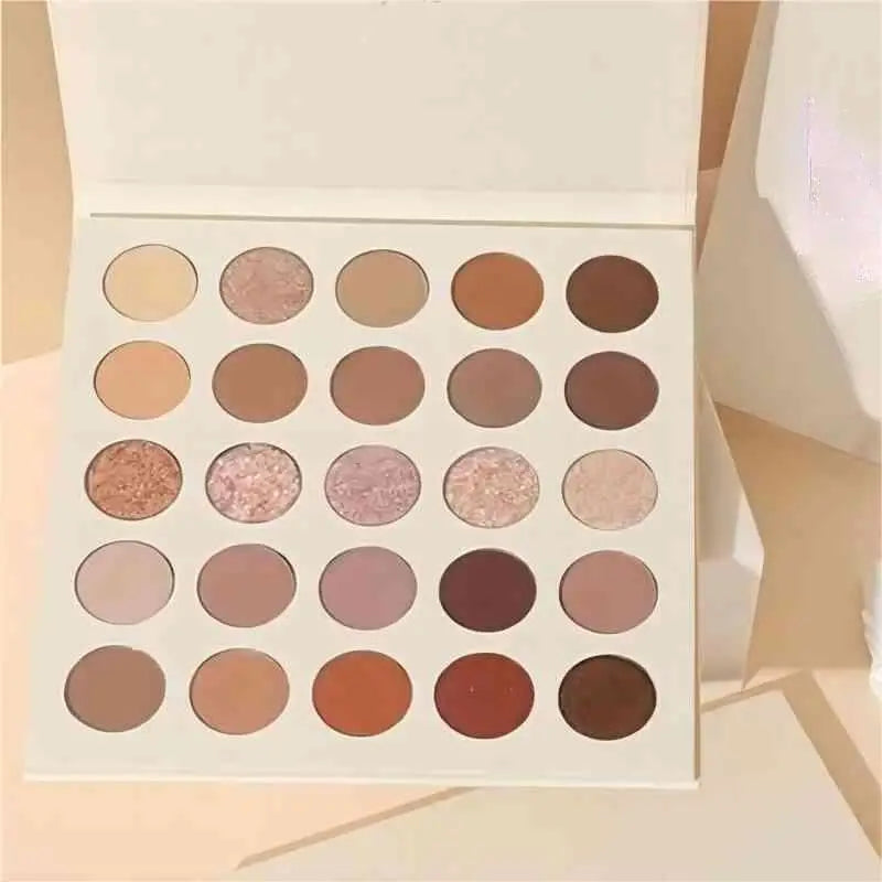 Palette de fards à paupières crémeux de 25 couleurs