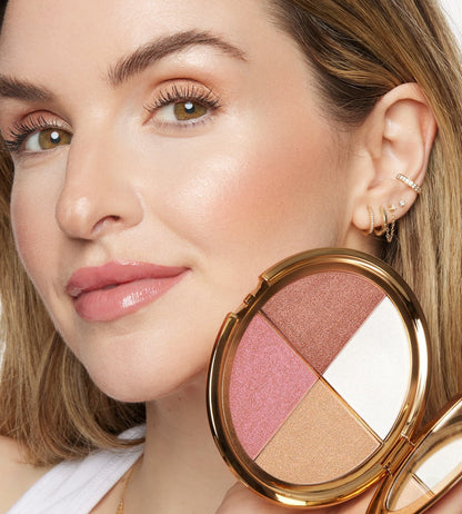 🌺Last 3 hours 60% off⏰eye & cheek palette - eyeshadow and highlighter makeup (with Detachable Brush)
