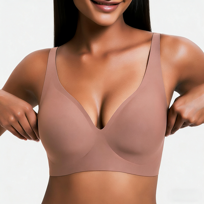 Women’s Wireless Deep V Seamless Push-Up Bralette — Ultra-Comfortable T-Shirt Bra | Final Week Christmas Sale + Free Gift with Every Order