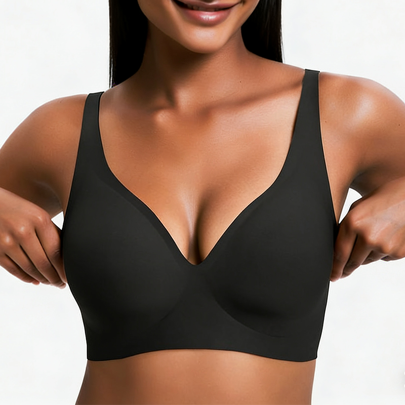 Women’s Wireless Deep V Seamless Push-Up Bralette — Ultra-Comfortable T-Shirt Bra | Final Week Christmas Sale + Free Gift with Every Order