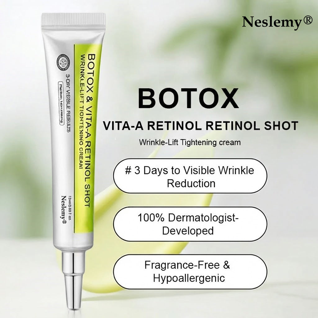 🌿👨‍⚕️Made and shipped from the USA 💫Neslemy® Botox & Vita-A Retinol Shot Wrinkle-Lift Tightening cream - Last Day Promotion 70% OFF