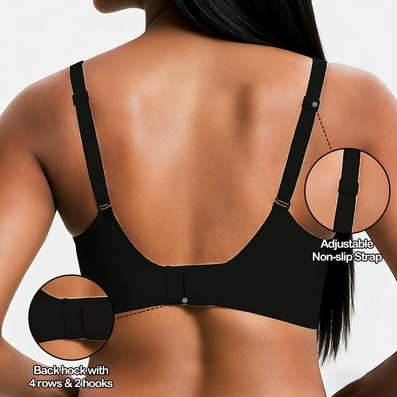 Women’s Wireless Deep V Seamless Push-Up Bralette — Ultra-Comfortable T-Shirt Bra | Final Week Christmas Sale + Free Gift with Every Order
