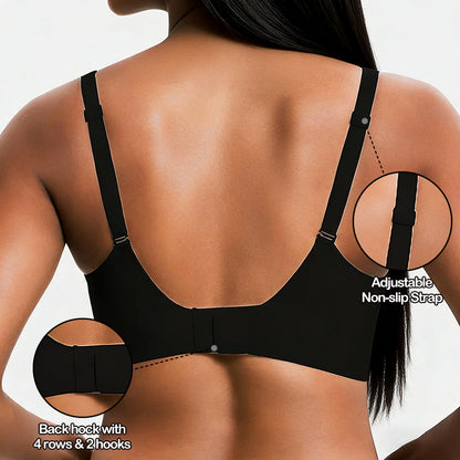 Women’s Wireless Deep V Seamless Push-Up Bralette — Ultra-Comfortable T-Shirt Bra | Final Week Christmas Sale + Free Gift with Every Order