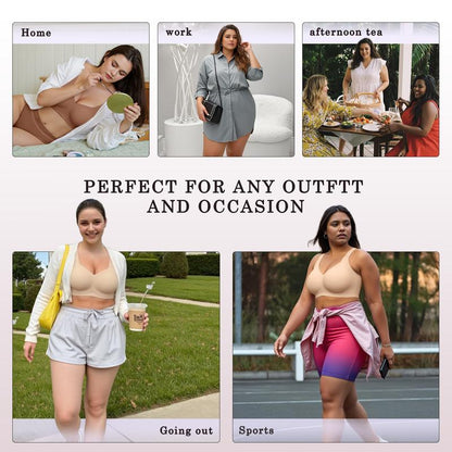 Women’s Wireless Deep V Seamless Push-Up Bralette — Ultra-Comfortable T-Shirt Bra | Final Week Christmas Sale + Free Gift with Every Order