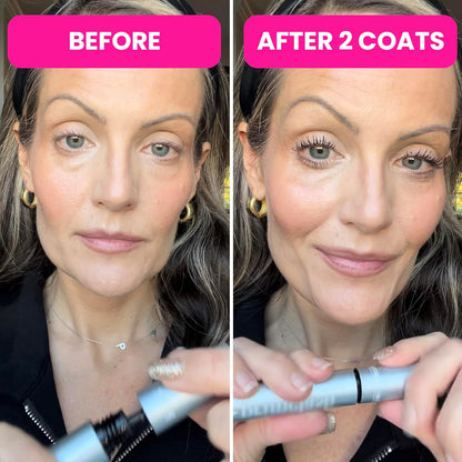 PrivaLash Mascara for Older Women – Volumizing, Incredible Length in 2 Coats – Long-Stay, Zero Clumps, Hypoallergenic