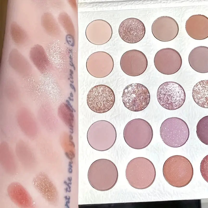 Palette de fards à paupières crémeux de 25 couleurs