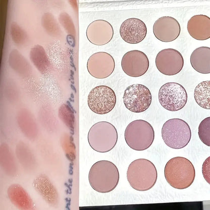 Palette de fards à paupières crémeux de 25 couleurs