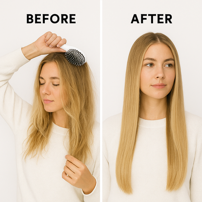Viral World-Famous 5x Sold Out Paddle Brush - Smoother, Stronger, Shinier Hair - Boar Bristle Brush with Nylon Bristles and Microsphere Massaging Tips