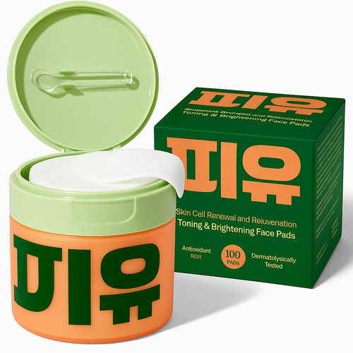 Korean Toner Pads for Wrinkles, Dark Spots & Radiant Glow (100 Pads)