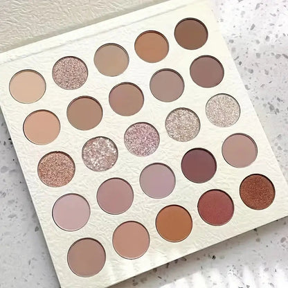 Palette de fards à paupières crémeux de 25 couleurs