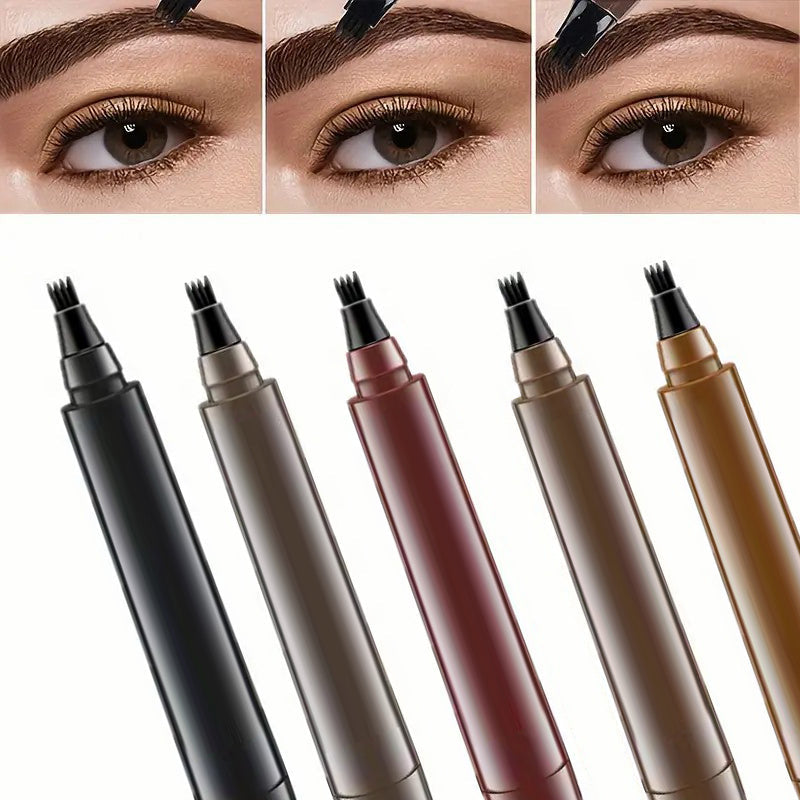 4 Flüssiger Augenbrauenstift mit geteilter Spitze 