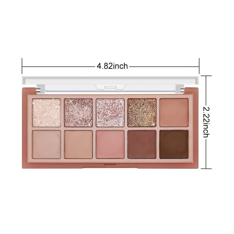 Lidschattenpalette mit 10 Farben 