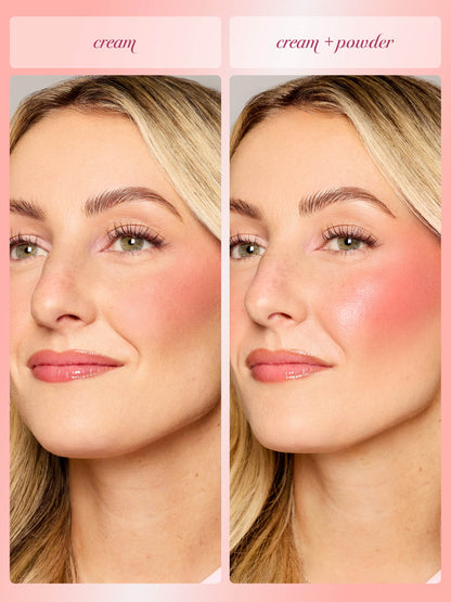 macaron blush & glow duo + brush