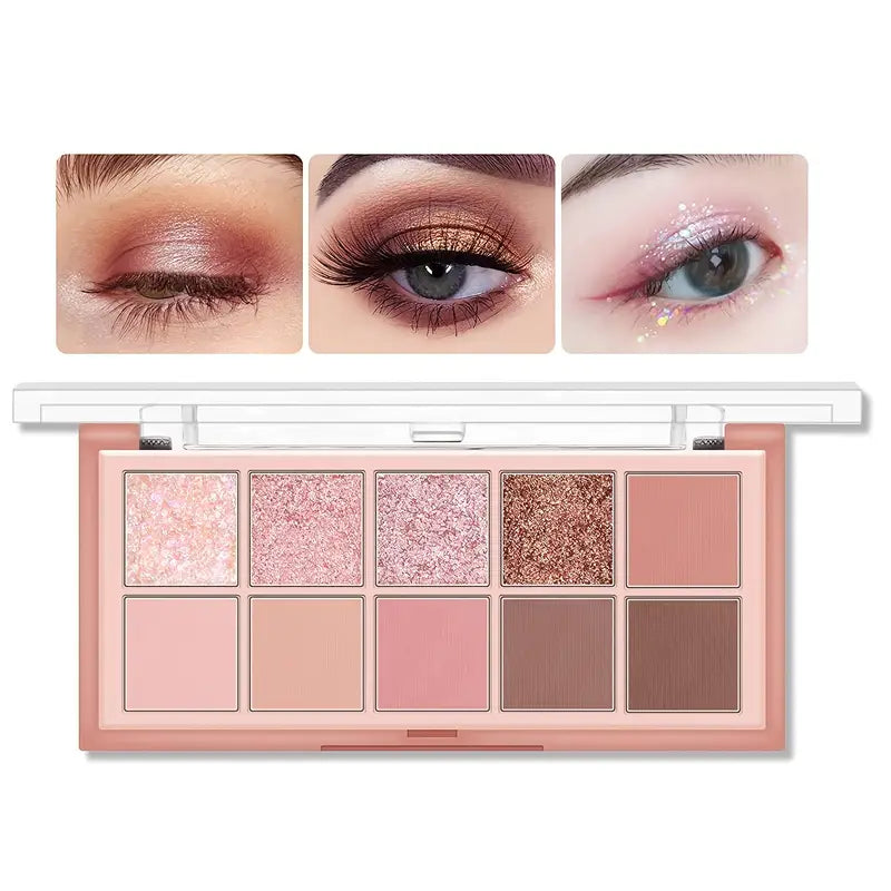 Lidschattenpalette mit 10 Farben 