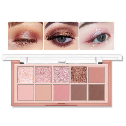 Lidschattenpalette mit 10 Farben 
