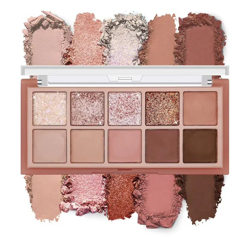 Lidschattenpalette mit 10 Farben 