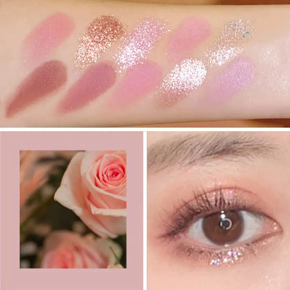 Lidschattenpalette mit 10 Farben 