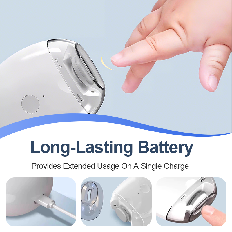 💅✨ Universal Automatic Fingernail Grinder - 6 Speed Settings with 5 Attachments for Safe & Gentle Nail Care 👶🔧